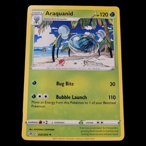 Pokemon TCG Araquanid Card 020/264, Rare Non Holo, Fusion Strike